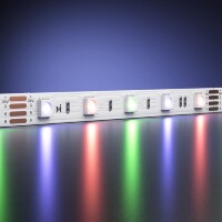 Maytoni 201139 Цветная светодиодная RGB лента, 5 метров, ширина 10мм серия ULTRA SMD5050 24V 14.4Вт/м IP20 120° кратность резки 100мм, раб. температура -30...+60°С