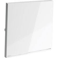 VLS000201 Клавиша белого глянцевого цвета для выключателя и переключателя одноклавишного с подсветкой VOLTUM S70 (белый глянцевый)