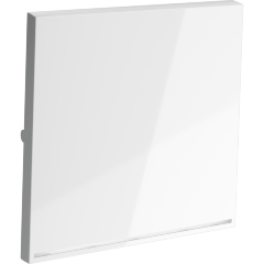 VLS000201 Клавиша белого глянцевого цвета для выключателя и переключателя одноклавишного с подсветкой VOLTUM S70 (белый глянцевый)