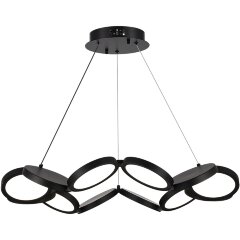 SL6508.403.01 Светильник подвесной ST-Luce Черный/Белый LED 1*60W 4000K RIO