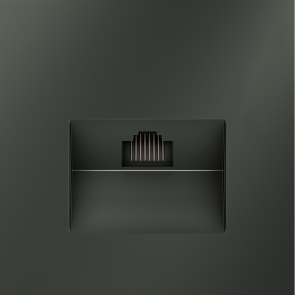 VLS060106 Розетка компьютерная RJ45 категории 6Е (для проводов CAT5-CAT6 до 10 Гбит/сек) титанового цвета VOLTUM S70 (титан)