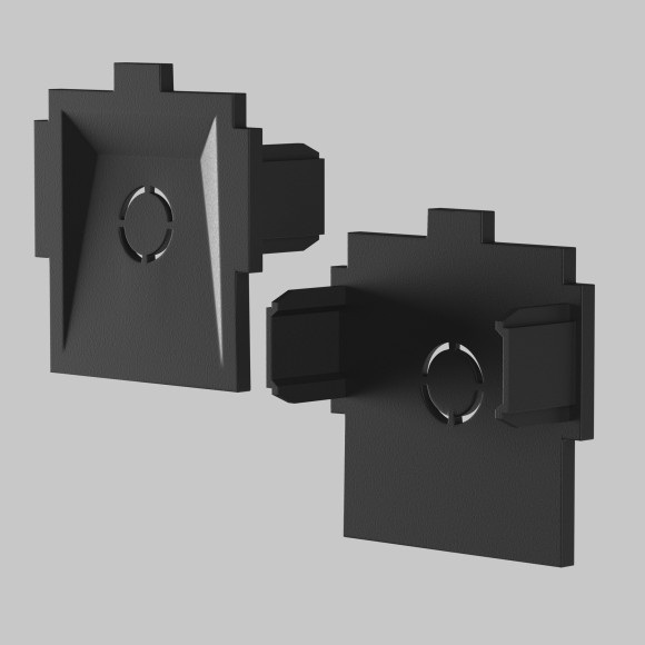 Комплект из 2 торцевых заглушек для шинопровода в ГКЛ 12.5мм Maytoni Radity TRA084EC-12B