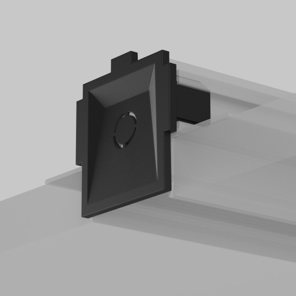 Комплект из 2 торцевых заглушек для шинопровода в ГКЛ 12.5мм Maytoni Radity TRA084EC-12B