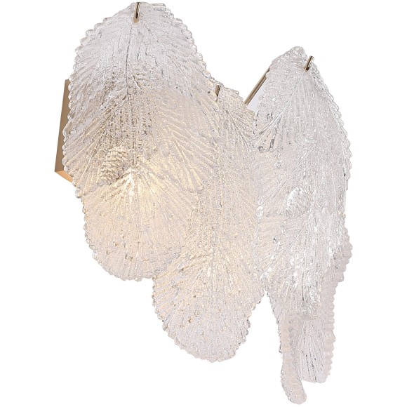 SL6135.201.02 Светильник настенный ST-Luce золотистый/прозрачный, янтарный G9LED 2*5W LIGHTSOME