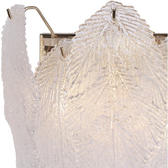 SL6135.201.02 Светильник настенный ST-Luce золотистый/прозрачный, янтарный G9LED 2*5W LIGHTSOME