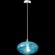 Crystal Lux FORMLESS SP1 BLUE 4124/201 Светильник подвесной с голубым стеклянным плафоном диаметром 15см под лампу G9