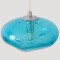 Crystal Lux FORMLESS SP1 BLUE 4124/201 Светильник подвесной с голубым стеклянным плафоном диаметром 15см под лампу G9