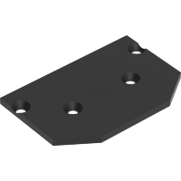 CLT 0.236 06 BL 1408/143 Комплект из 2 торцевых заглушек для гарпунного адаптера-профиля (арт CLT 0.136 01 L2000 BL)