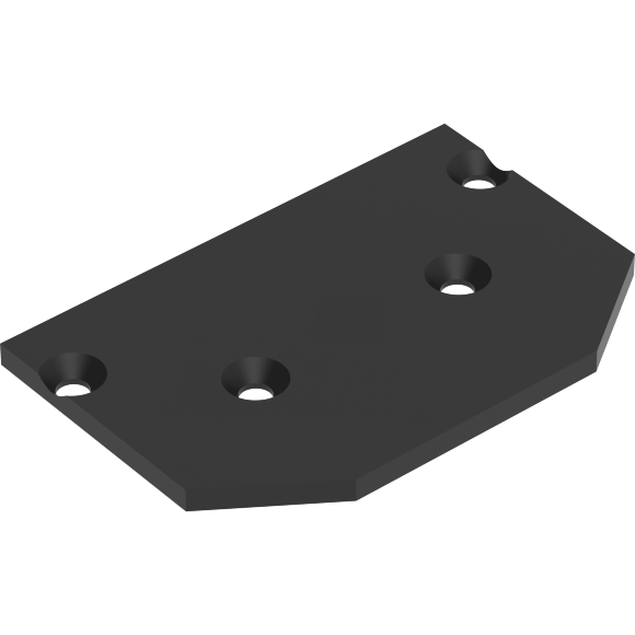 CLT 0.236 06 BL 1408/143 Комплект из 2 торцевых заглушек для гарпунного адаптера-профиля (арт CLT 0.136 01 L2000 BL)