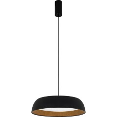 SLE1812-403-01 Светильник подвесной Черный, Древесный/белая LED 1*30W 4000K MUSE