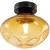 Favourite Cosmos 4805-1W Настенно-потолочный светильник (бра), основание металл черный матовый, плафон янтарное прозрачное стекло декоративной формы, под сменную лампу G9, IP20 220В, размеры в мм D135xW150xH150