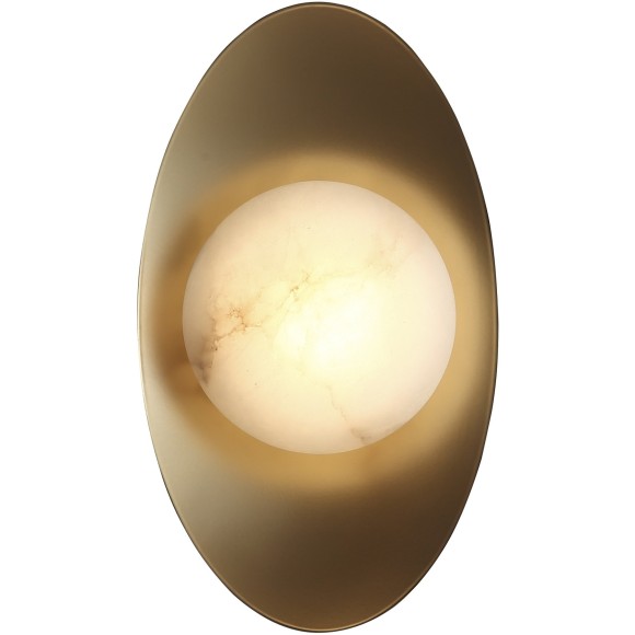 SL6229.211.01 Светильник настенный ST-Luce Золотистый/Алебастр LED 1*7W 3000K PEARL