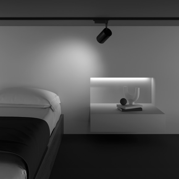 Однофазный двужильный светодиодный трековый светильник Maytoni Unity TR003-1-26W3K-W-B Vuoro 3000К 2690Лм CRI90+ 60° 26Вт