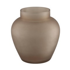 421205 ASINDRO Ваза декоративная коричневая, H195, Ø180, стекло