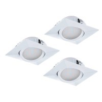 95844 Встраиваемые светильники PINEDA, 3X4,9W (LED), L84, B84, ET40, пластик, белый