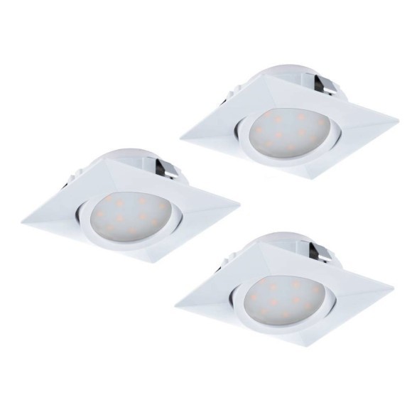 95844 Встраиваемые светильники PINEDA, 3X4,9W (LED), L84, B84, ET40, пластик, белый 95844 Встраиваемые светильники PINEDA, 3X4,9W (LED), L84, B84, ET40, пластик, белый