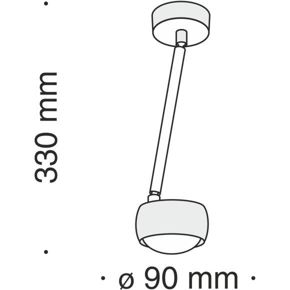 Потолочный светильник Technical MOD072CL-L8B3K