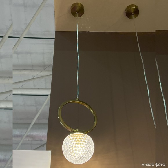 Светильник подвесной Crystal Lux CAROLINA SP1 V1 BRASS 0330/201 Светильник подвесной Crystal Lux CAROLINA SP1 V1 BRASS 0330/201