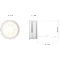 DK3000-7W Светодиодный модуль белый 7Вт 3000К 630Лм RA80 60° IP20 220V (замена ламп MR16 цоколей GU10 и GU5.3)