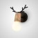 Бра С Рожками Deer A Wood/black By Imperiumloft