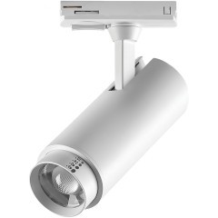 218016 Однофазный белый двужильный спот с выбором мощности 5-9-13Вт, цветовой температуры 3000-4000-6000 и угла освещения 15-60° Lightstar BARRA Fuoco P+CCT