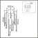 8400/27L Подвесная светодиодная люстра-паук с проводами 3м и плафонами разной длины LED 27Вт 990Лм 3000K CRI80 220V LUMION STICK