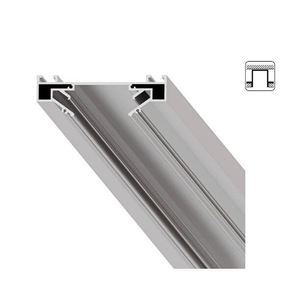 Профиль 2м для установки однофазных шин в гарпунные натяжные потолки Arte Lamp A630205 Профиль 2м для установки однофазных шин в гарпунные натяжные потолки Arte Lamp A630205