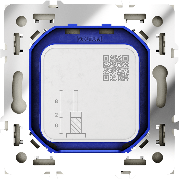 VLS060404 Розетка телевизионная оконечная для кабелей RG 6 - SAT 50 - SAT 703 - DG 113 (TV+SAT) (Телевизионный + Спутниковый) шелкового цвета VOLTUM S70 (шелк)
