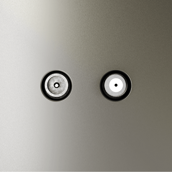 VLS060404 Розетка телевизионная оконечная для кабелей RG 6 - SAT 50 - SAT 703 - DG 113 (TV+SAT) (Телевизионный + Спутниковый) шелкового цвета VOLTUM S70 (шелк)