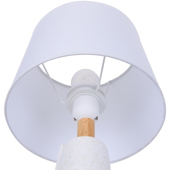 8210/1T MODERNI LN25 белый, керамика/текстиль Настольная лампа Е27 1*60W 220V VISIONA