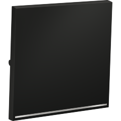 VLS000207 Клавиша графитового цвета для выключателя и переключателя одноклавишного с подсветкой VOLTUM S70 (графит)