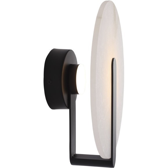 SL1195.401.01 Светильник настенный ST-Luce черный/алебастр LED 1*5W 3000K MONTRE