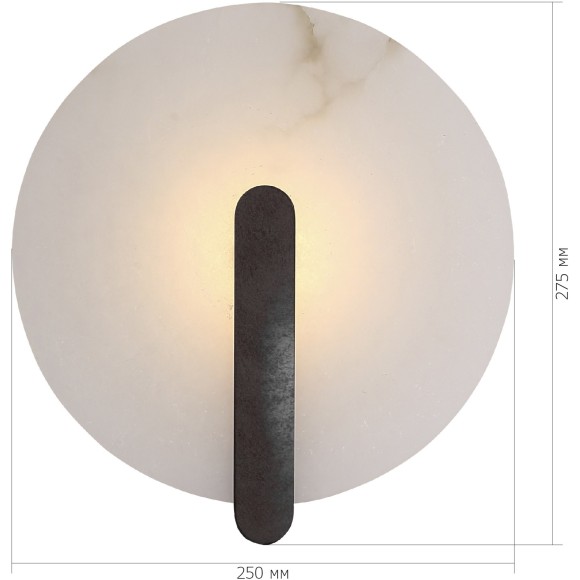 SL1195.401.01 Светильник настенный ST-Luce черный/алебастр LED 1*5W 3000K MONTRE