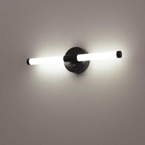 Lightstar Noce 201017 Cветодиодная подсветка для картин и зеркал с матовым черным основанием, шириной 41 см, с выключателем на корпусе и CCT переключением цветности на драйвере, 9Вт 3000;4000;6000К 480Лм CRI90 Lightstar Noce 201017 Cветодиодная подсветка для картин и зеркал с матовым черным основанием, шириной 41 см, с выключателем на корпусе и CCT переключением цветности на драйвере, 9Вт 3000;4000;6000К 480Лм CRI90