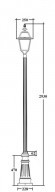Наземный фонарь FARO-FROST L 91110fL B2 Bl