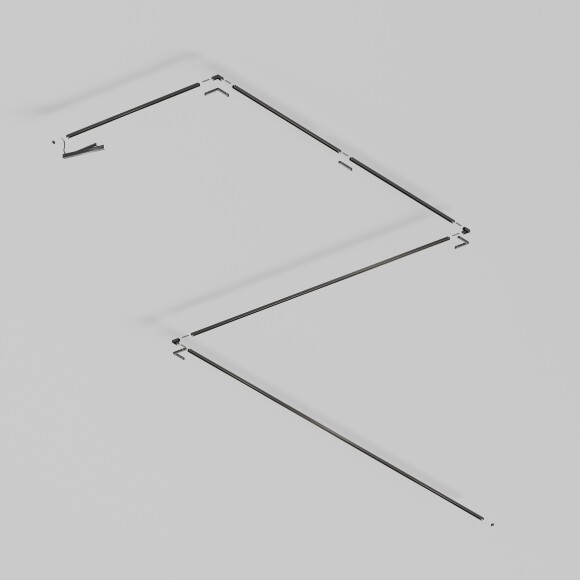 Maytoni Exility X TRX239-411B Шинопровод (трек) 2м черный низковольтный магнитный, накладной или подвесной, 2000x19x14.5мм, 48В, торцевые заглушки и декоративный экран в комплекте Maytoni Exility X TRX239-411B Шинопровод (трек) 2м черный низковольтный магнитный, накладной или подвесной, 2000x19x14.5мм, 48В, торцевые заглушки и декоративный экран в комплекте