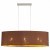 SLE300583-03 Светильник подвесной Никель/Золотистый, Коричневый E27 3*40W BRESCIA