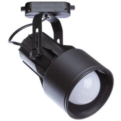 Однофазный двужильный трековый светильник Arte Lamp A6252PL-1BK LYRA под сменную лампу Е27 Однофазный двужильный трековый светильник Arte Lamp A6252PL-1BK LYRA под сменную лампу Е27