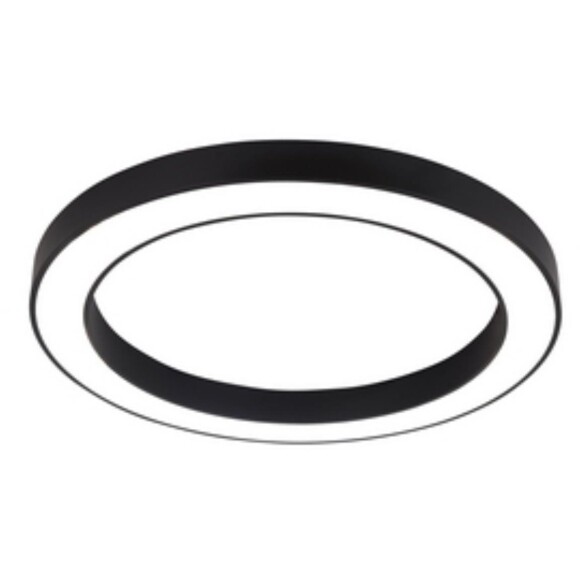 Favourite FIRM 4856-1P Светодиодный кольцевой черный светильник диаметром 90см, в комплекте крепления для накладного и подвесного монтажа, макс. высота 140см, упр. пультом ДУ, LED 82Вт 1900-3500Лм 2700-6500K CRI90 120° IP20 220В