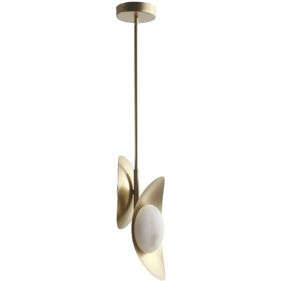 SL6229.203.02 Светильник подвесной ST-Luce Золотистый/Алебастр LED 2*7W 3000K PEARL