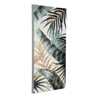 423047 ALAMINOS Картина на холсте L450 H900, дерево, пастельный темно-зеленый, золотой