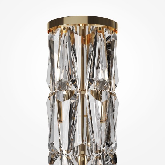 Интерьерная настольная лампа хрустальная с выключателем Puntes MOD043TL-02G