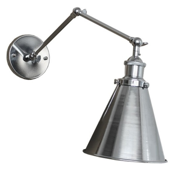 Бра 20Th C Library Single Sconce Silver Ii By Imperiumloft