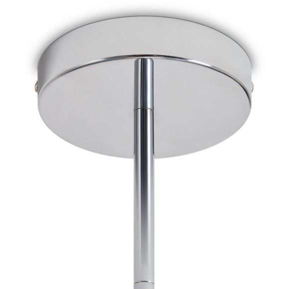 Хромированный подвесной светильник с 10 лампами G9 и прозрачными стеклянными плафонами Freya Eatery FR5488PL-10CH Хромированный подвесной светильник с 10 лампами G9 и прозрачными стеклянными плафонами Freya Eatery FR5488PL-10CH