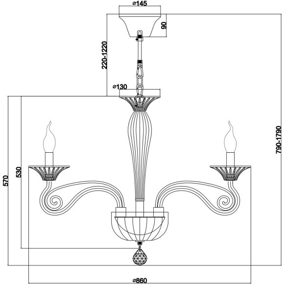 Люстра Maytoni DIA010PL-10TR