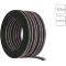 Arte Lamp A20-5W Провод 5-и жильный для RGB+W светодиодной ленты (ленты RGB + отдельный диод монохромной или MIX цветности), длина бухты 50м, калибр 20AWG, сечение 0,52 мм², луженая медь, черно-бело-зелено-красно-синяя оплетка