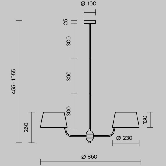 Подвесной светильник Maytoni Modesto MOD360PL-06B