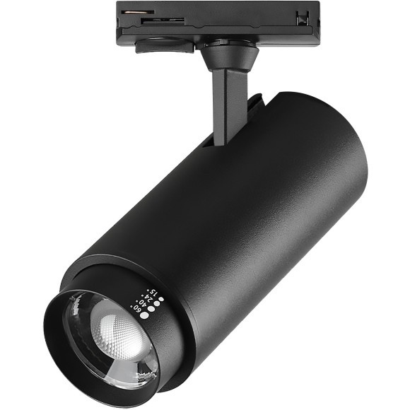 218017 Однофазный черный двужильный спот с выбором мощности 5-9-13Вт, цветовой температуры 3000-4000-6000 и угла освещения 15-60° Lightstar BARRA Fuoco P+CCT 218017 Однофазный черный двужильный спот с выбором мощности 5-9-13Вт, цветовой температуры 3000-4000-6000 и угла освещения 15-60° Lightstar BARRA Fuoco P+CCT