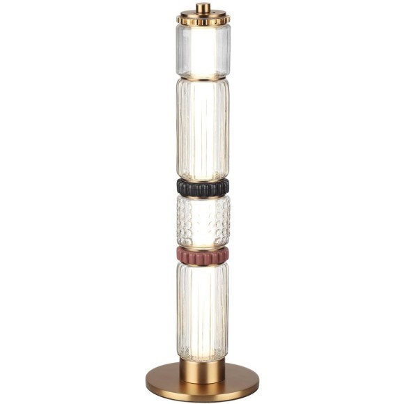 5455/15TL Настольная лампа в виде стеклянного столбика с проводом 2 метра Odeon Light LED 15W 4000K COLLIER