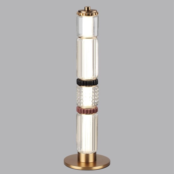 5455/15TL Настольная лампа в виде стеклянного столбика с проводом 2 метра Odeon Light LED 15W 4000K COLLIER